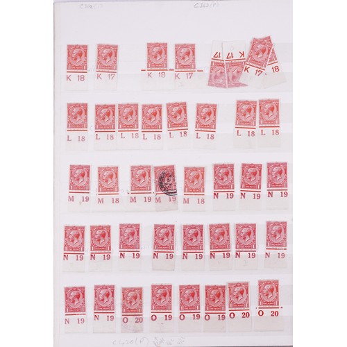 43 - Victorian and later British stamps arranged in a stock book including Penny Red and blocks