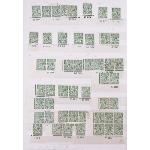 43 - Victorian and later British stamps arranged in a stock book including Penny Red and blocks