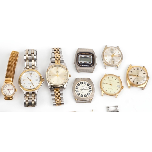 3948 - Vintage and later ladies and gentlemen's wristwatches including Buler, Ingersoll, Feral and Timex Au... 