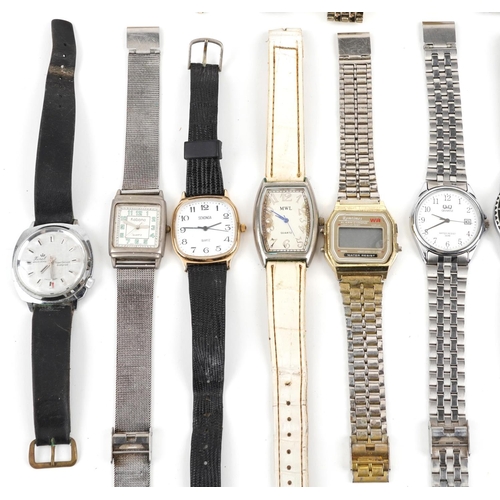 3948 - Vintage and later ladies and gentlemen's wristwatches including Buler, Ingersoll, Feral and Timex Au... 