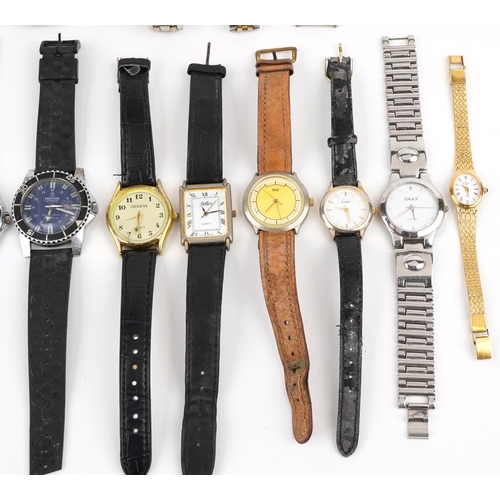 3948 - Vintage and later ladies and gentlemen's wristwatches including Buler, Ingersoll, Feral and Timex Au... 