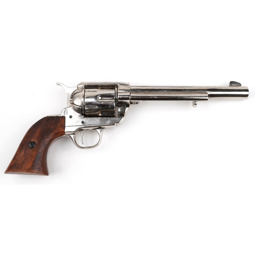 2521 - Modern decorative model Colt revolver with leather holster, 30.5cm in length