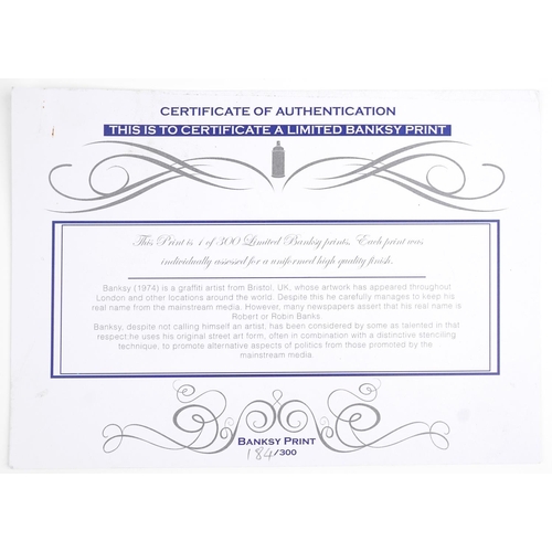 バンクシー Tesco Value Petrol Bomb エスタンプリトグラフ