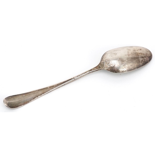 127 - William Fearn, George III silver tablespoon, London 1774, 21cm in length, 64.2g