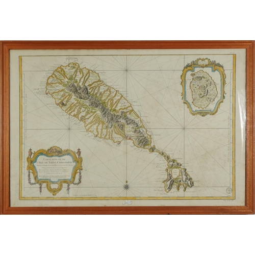 2822 - Two antique hand coloured maps comprising The West Indies by G H Swanston and a French example title... 