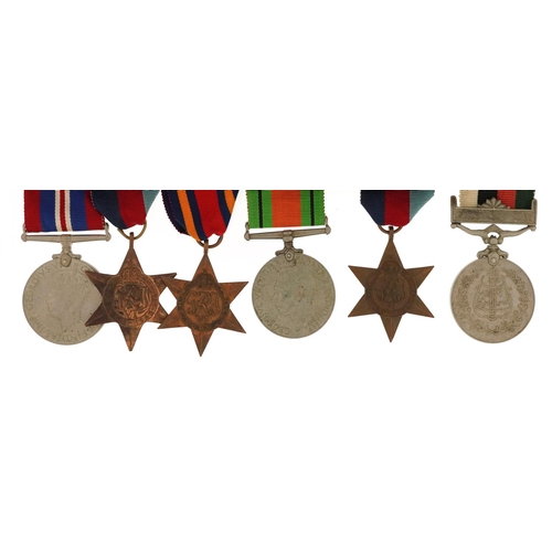 2397 - Five British military World War II medals and an Islamic Republic of Pakistan example