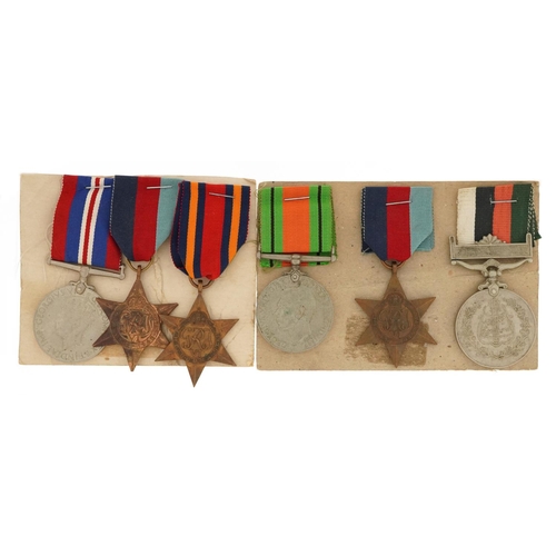 2397 - Five British military World War II medals and an Islamic Republic of Pakistan example