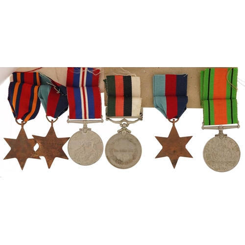 2397 - Five British military World War II medals and an Islamic Republic of Pakistan example