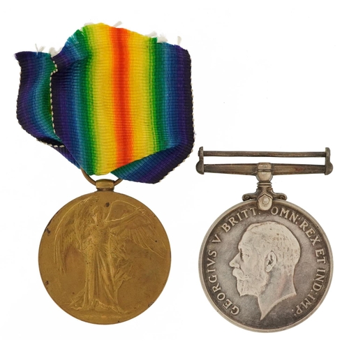 2390 - Two British military World War I medals comprising Victory medal awarded to L-11200PTE.S.C.L.GINGELL... 