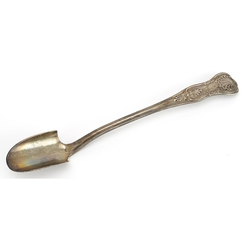 405 - Chawner & Co, Victorian silver marrow scoop, London 1871, 23.5cm in length, 113.5g