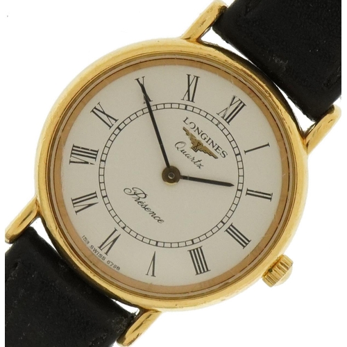 3918 - Longines, ladies Longines Presence wristwatch, the case numbered 25416492, 23.5mm in diameter