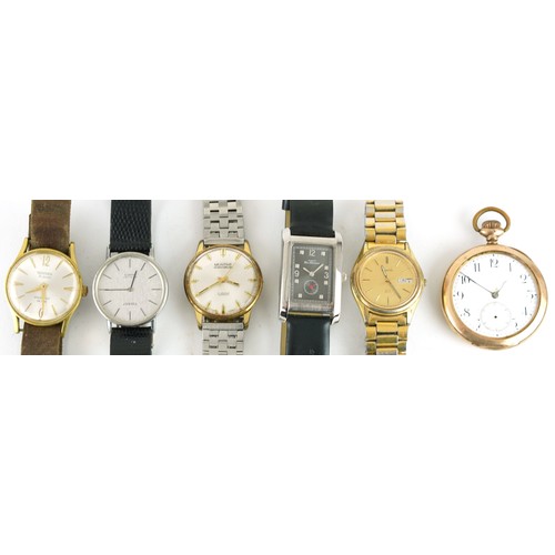 3957 - Five vintage and later gentlemen's wristwatches comprising Sekonda, Montine, Tissot, Seiko and Ben S... 