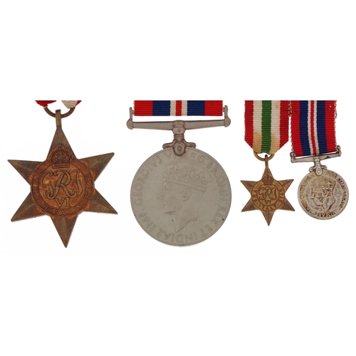 2403 - British military World War II pair with matching dress medals