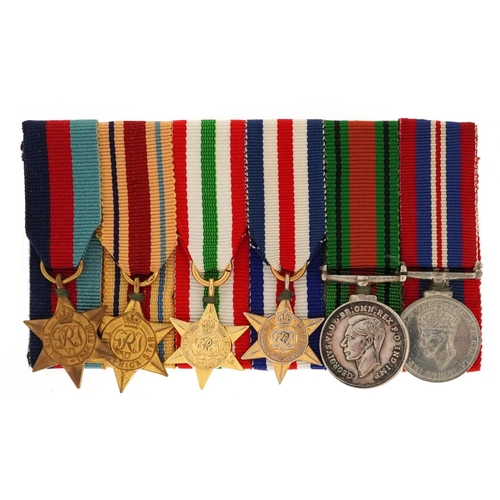 2405 - Set of six British military World War II dress medals including four stars