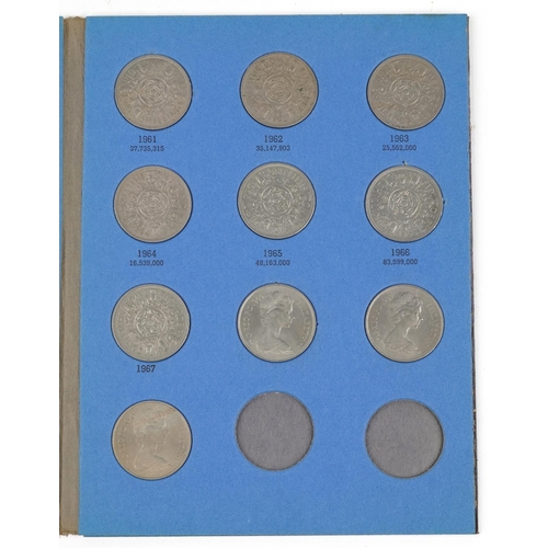 2582 - Great Britain two shilling coin collection housing thirty two two shillings