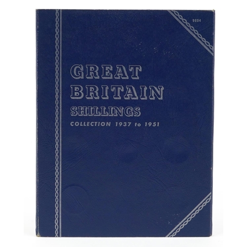 2583 - Great Britain shilling coin collection housing thirty shillings