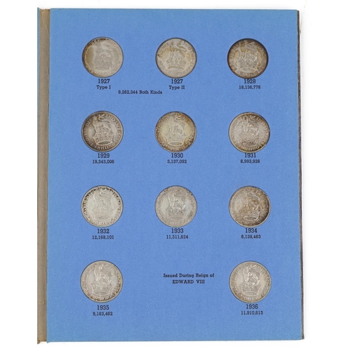 2584 - Great Britain shilling coin collection housing twenty shillings