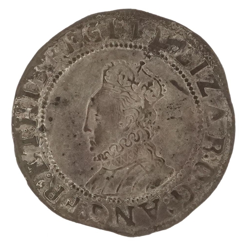 2525 - Elizabeth I hammered silver shilling