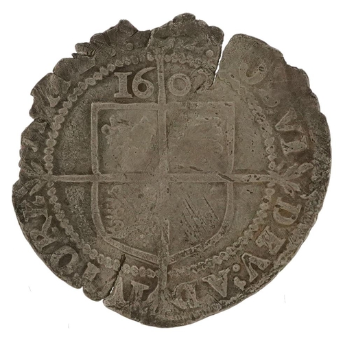 2528 - Elizabeth I 1602 hammered silver sixpence