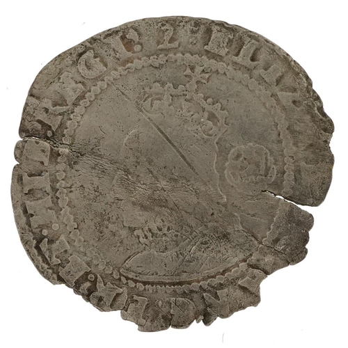 2528 - Elizabeth I 1602 hammered silver sixpence