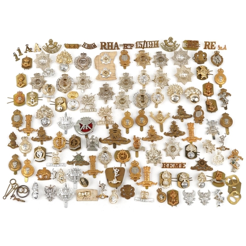 2414 - Large collection of British military interest cap badges including Wessex, Royal Engineers and Army ... 