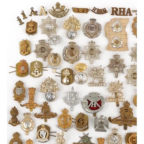 2414 - Large collection of British military interest cap badges including Wessex, Royal Engineers and Army ... 