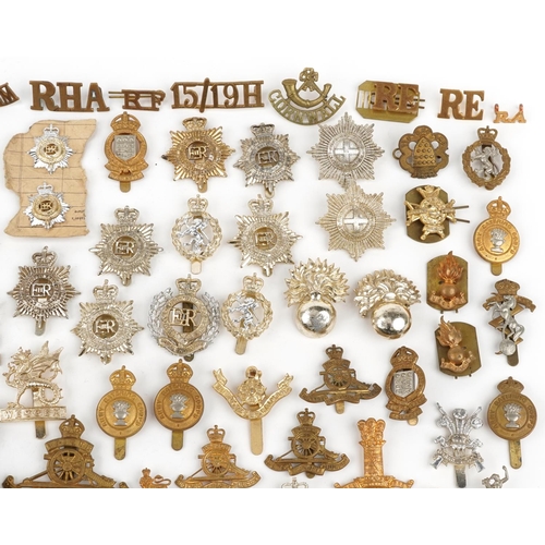 2414 - Large collection of British military interest cap badges including Wessex, Royal Engineers and Army ... 