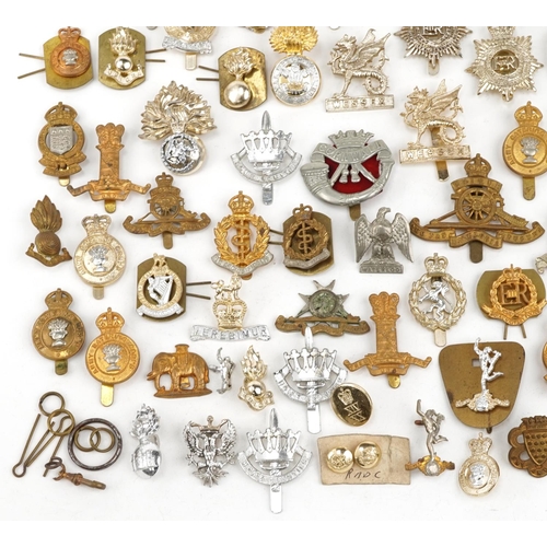 2414 - Large collection of British military interest cap badges including Wessex, Royal Engineers and Army ... 