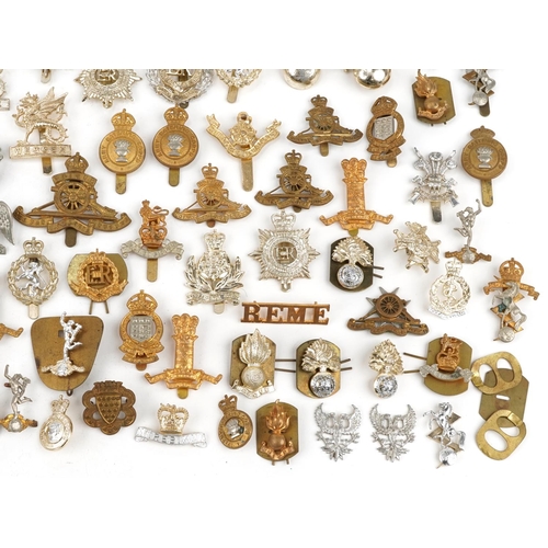 2414 - Large collection of British military interest cap badges including Wessex, Royal Engineers and Army ... 