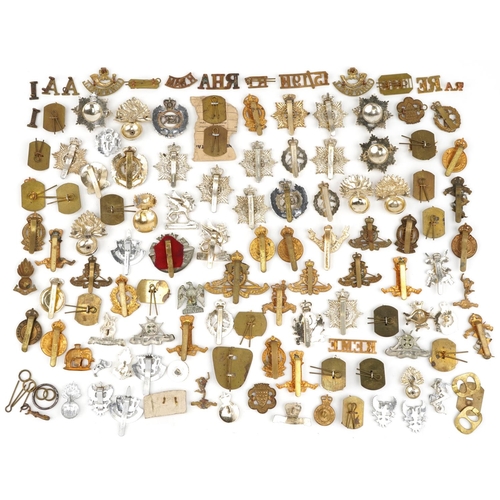 2414 - Large collection of British military interest cap badges including Wessex, Royal Engineers and Army ... 