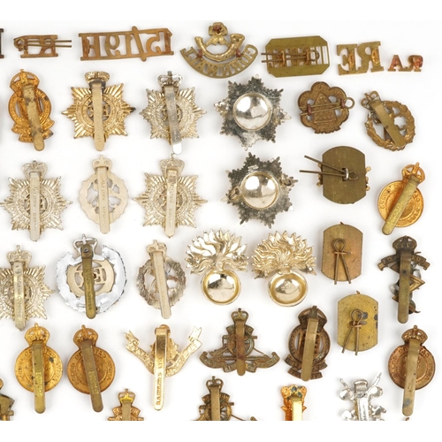 2414 - Large collection of British military interest cap badges including Wessex, Royal Engineers and Army ... 