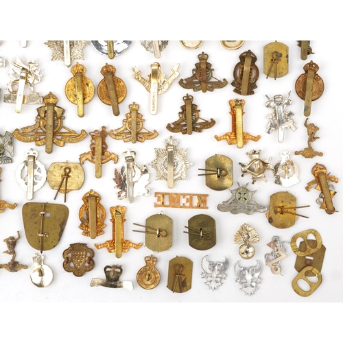 2414 - Large collection of British military interest cap badges including Wessex, Royal Engineers and Army ... 