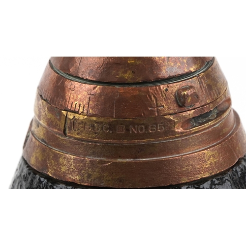 2440 - Military interest World War I shell case, 30cm high