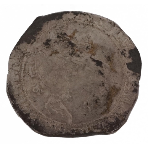 2527 - Charles I hammered silver half crown