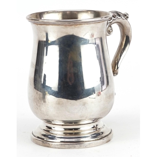 397 - Turner & Simpson Ltd, silver one pint tankard, Birmingham 1936, 13cm high, 319.0g