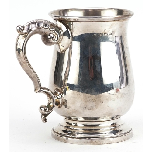 397 - Turner & Simpson Ltd, silver one pint tankard, Birmingham 1936, 13cm high, 319.0g