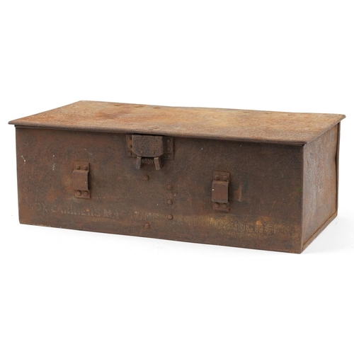 2439 - Military interest Lewis gun ammunition tin, 49cm wide