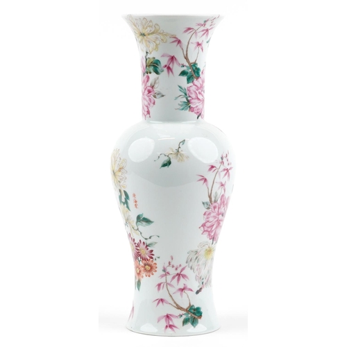 2369 - Chinese style porcelain baluster vase by Sona Verona of Italy, 41cm high