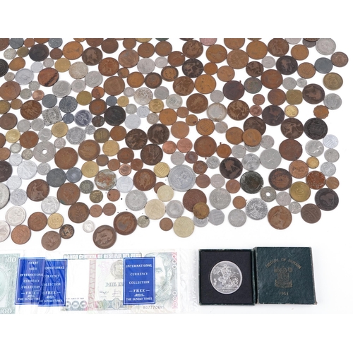 2591 - Good collection of antique and later British and world coinage including Guernsey, Jersey, Russian a... 