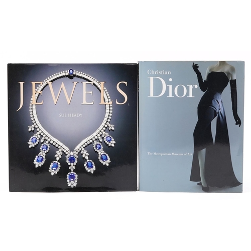 2716 - Two fashion and jewellery related books comprising Christian Dior and Jewels by Sue Heady