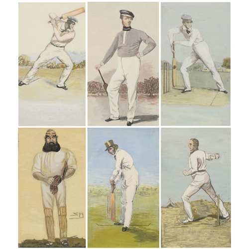 312 - Manner of Spy - The Bowler, The Batsman, Home Block and three others, set of six cricketing interest... 