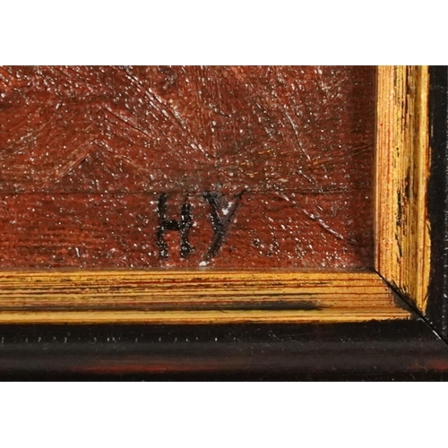 163 - Nadezhda Udaltsova - Seamstress, Russian Cubist oil on canvas, label and inscription verso, mounted ... 