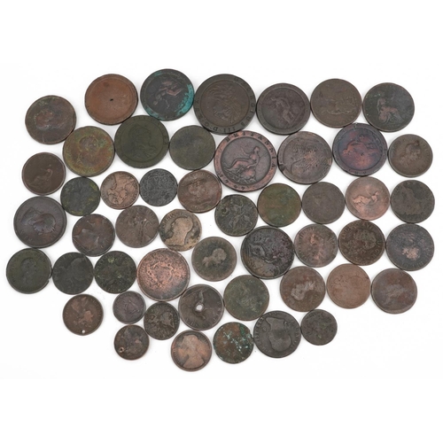 2559 - George III and later British and Irish copper coinage including Cartwheel penny and farthings