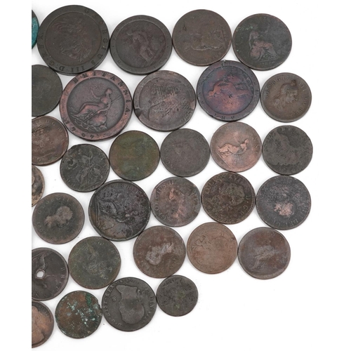 2559 - George III and later British and Irish copper coinage including Cartwheel penny and farthings