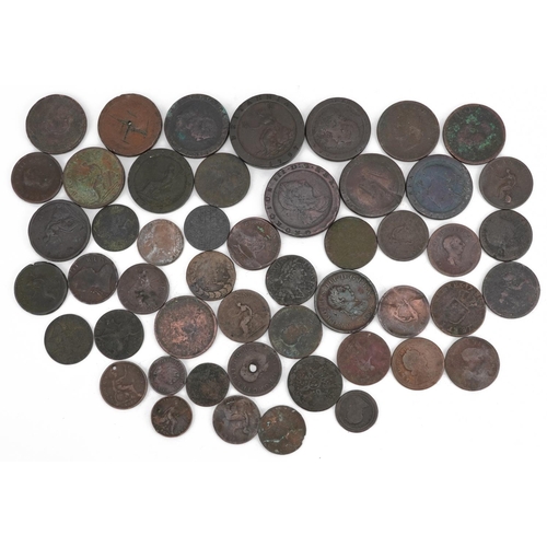 2559 - George III and later British and Irish copper coinage including Cartwheel penny and farthings