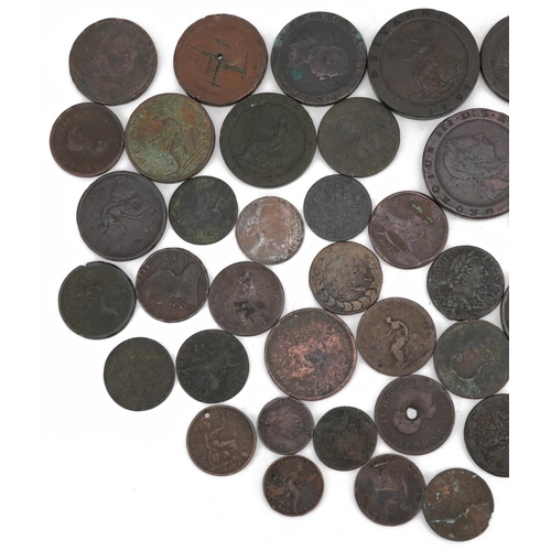 2559 - George III and later British and Irish copper coinage including Cartwheel penny and farthings