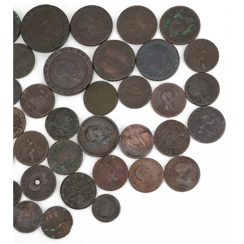 2559 - George III and later British and Irish copper coinage including Cartwheel penny and farthings