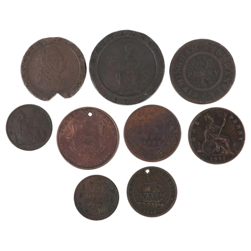 2570 - 18th century and later coinage including George III cartwheel penny