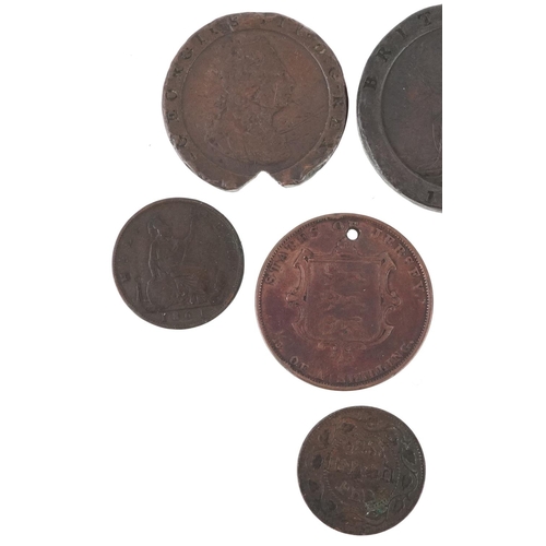 2570 - 18th century and later coinage including George III cartwheel penny