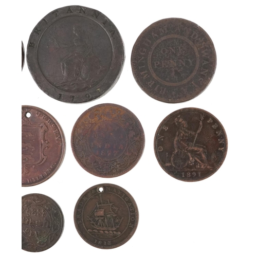 2570 - 18th century and later coinage including George III cartwheel penny